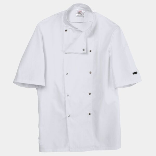 Dennys Short Sleeve Press Stud Chef's Jacket Thumbnail
